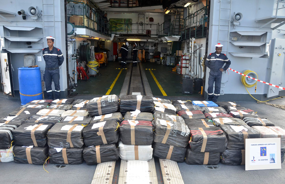 Le ventose avec 2,5 t de cocaïne Le trafic de cocaïne fait de plus en plus d’adeptes