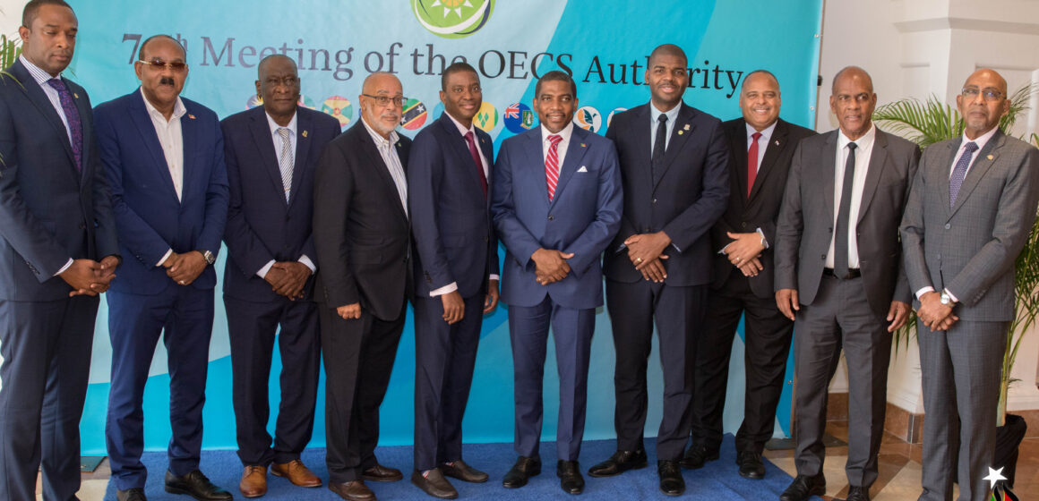 La soixante-quatorzième (74e) réunion de l'Autorité de l'Organisation des États des Caraïbes orientales (OECO) s'est tenue à Saint-Kitts-et-Nevis du 14 au 15 février 2024. Photo : OECS La soixante-quatorzième (74e) réunion de l'Autorité de l'Organisation des États des Caraïbes orientales (OECO) s'est tenue à Saint-Kitts-et-Nevis du 14 au 15 février 2024. Photo : OECS