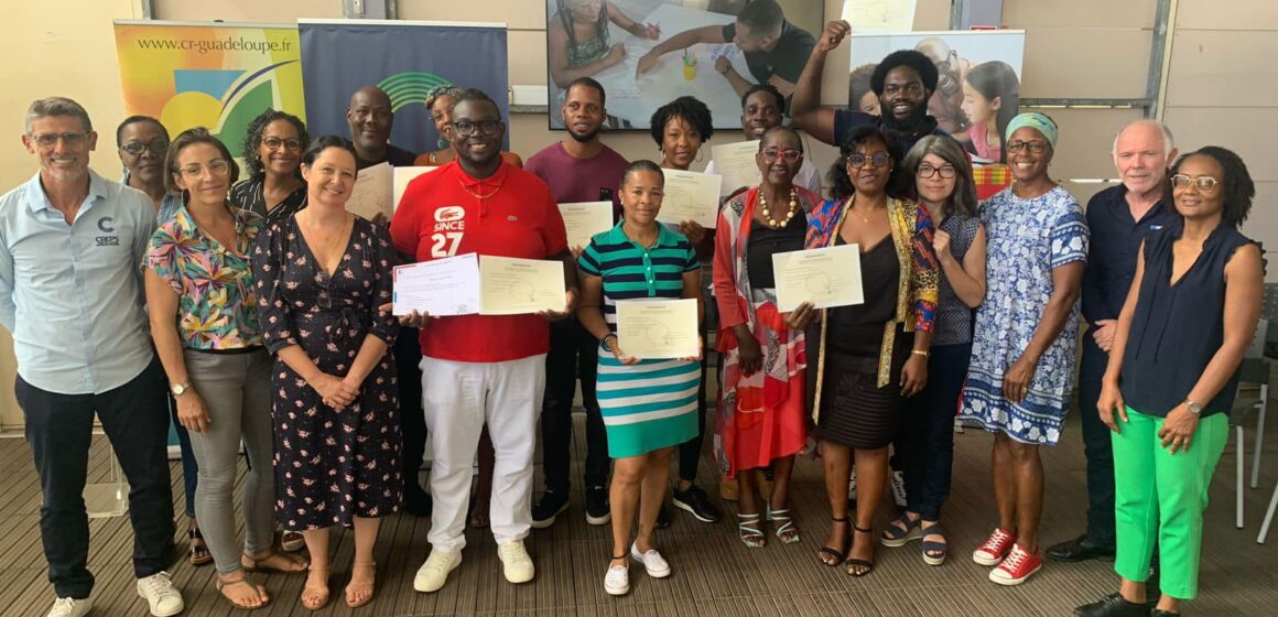 Remise ce vendredi 24 février 2024 au Creps des Antilles et de la Guyane aux Abymes, des certificats professionnels de la jeunesse, de l’éducation populaire et du sport (CPJEPS) aux agents intervenant dans les communes et EPCI. Photo : FB DRAJES Guadeloupe Remise ce vendredi 24 février 2024 au Creps des Antilles et de la Guyane aux Abymes, des certificats professionnels de la jeunesse, de l’éducation populaire et du sport (CPJEPS) aux agents intervenant dans les communes et EPCI. Photo : FB DRAJES Guadeloupe