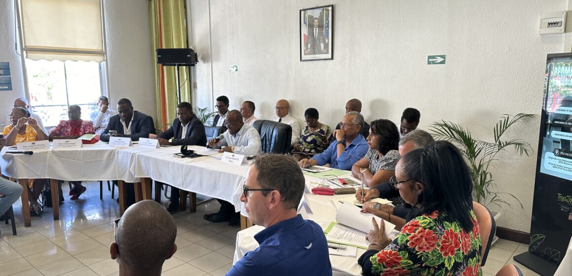 Signature du contrat Péyi entre la ville de Morne-à-l’Eau et le conseil départemental le 10 janvier 2024 pour le financement et l’accompagnement de plusieurs projets dont l'aménagement de la zone de Blanchet. Photo : FB Ville de Morne à l'eau Signature du contrat Péyi entre la ville de Morne-à-l’Eau et le conseil départemental le 10 janvier 2024 pour le financement et l’accompagnement de plusieurs projets dont l'aménagement de la zone de Blanchet. Photo : FB Ville de Morne à l'eau