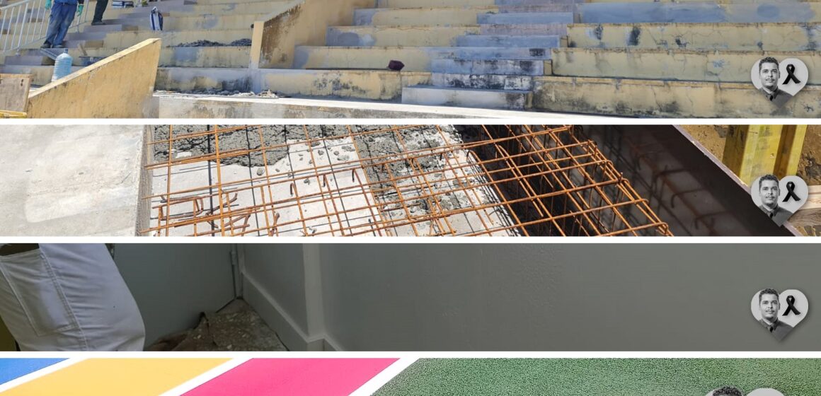 Depuis le 10 avril, sur la page Facebook de la commune du Gosier, toutes les photos et vidéos publiées par les services de communication arborent un cœur avec en son centre une photo en noir et blanc de feu le maire Cédric Cornet. Photo : FB Ici le Gosier Depuis le 10 avril, sur la page Facebook de la commune du Gosier, toutes les photos et vidéos publiées par les services de communication arborent un cœur avec en son centre une photo en noir et blanc de feu le maire Cédric Cornet. Photo : FB Ici le Gosier