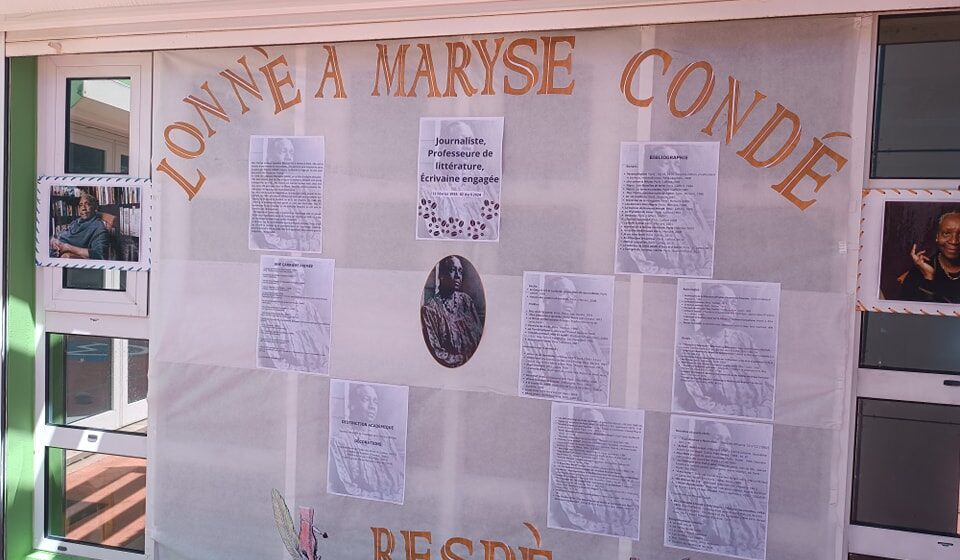 La médiathèque Médelice Baptista à Vieux-Habitants met à l'honneur Maryse Condé. Photo : DR La médiathèque Médelice Baptista à Vieux-Habitants met à l'honneur Maryse Condé. Photo : DR