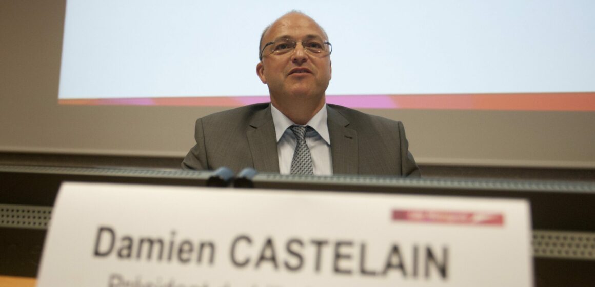 Damien Castelain président de la communauté urbaine de Lille. Photo : Baziz Chibane / Sipa / 1404181456 Damien Castelain président de la communauté urbaine de Lille. Photo : Baziz Chibane / Sipa / 1404181456