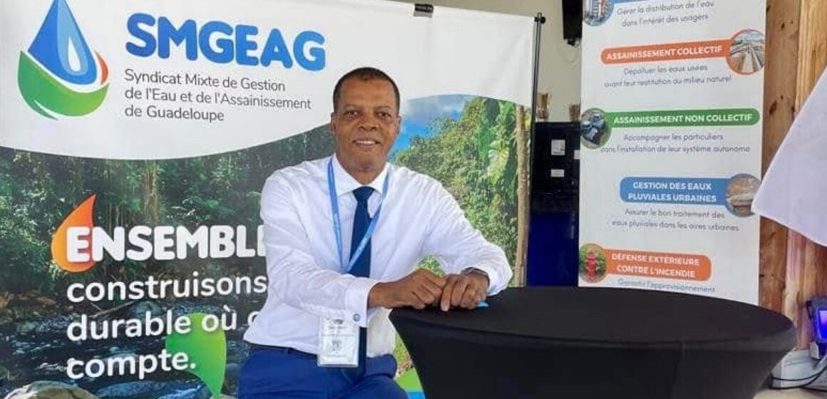 Ferdy Louisy, président du SMGEAG et maire de Goyave, le 7 novembre 2024 aux 4e assises Outre-mer de l’assainissement non collectif. Photo : FB SMGEAG Ferdy Louisy, président du SMGEAG et maire de Goyave, le 7 novembre 2024 aux 4e assises Outre-mer de l’assainissement non collectif. Photo : FB SMGEAG