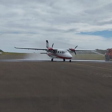 Jeudi 20 février 2025 Vol inaugural Pointe-à-Pitre Marie-Galante pour la compagnie Air inter îles. Photo : DR Jeudi 20 février 2025 Vol inaugural Pointe-à-Pitre Marie-Galante pour la compagnie Air inter îles. Photo : DR