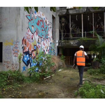 Au Centre des arts de Pointe-à-Pitre, après des années d'abandon, les travaux entrent ce 17 octobre 2025 dans une phase active de reconstruction pour redonner vie à ce lieu culturel emblématique. Photo : Communauté d'Agglomération Cap Excellence Au Centre des arts de Pointe-à-Pitre, après des années d'abandon, les travaux entrent ce 17 octobre 2025 dans une phase active de reconstruction pour redonner vie à ce lieu culturel emblématique. Photo : Communauté d'Agglomération Cap Excellence
